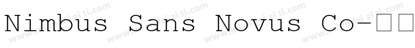 Nimbus Sans Novus Co字体转换